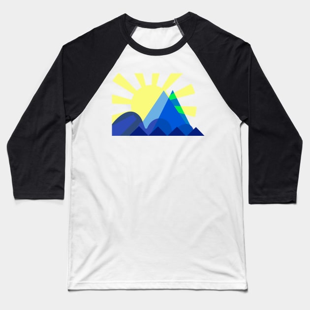 Sunrise Hike Baseball T-Shirt by L'Appel du Vide Designs by Danielle Canonico